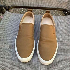 Koio Men's Garda Canvas Slip-On Sneakers Casual Low Top Buckwheat US 10
